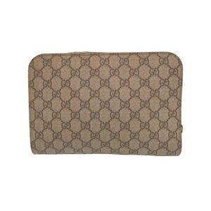 Gucci bag Beige Supreme Tan clutch GG canvas